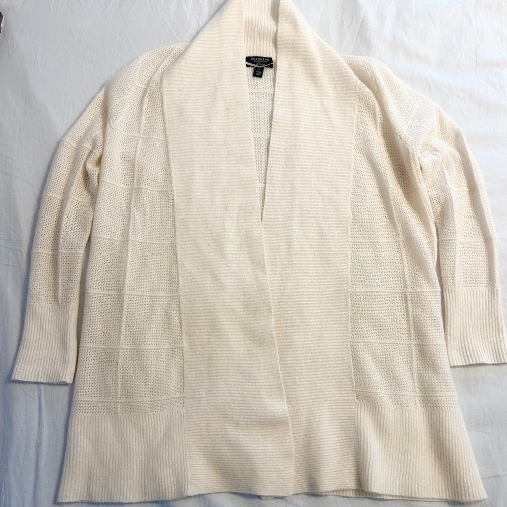 100% CASHMERE Charter Club Luxury Cashmere Cardigan Sweater